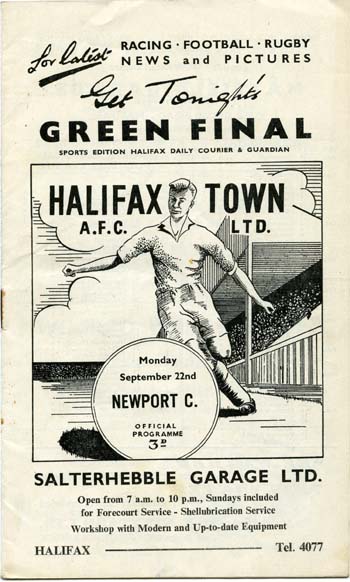 Halifax Town A.F.C v Newport County